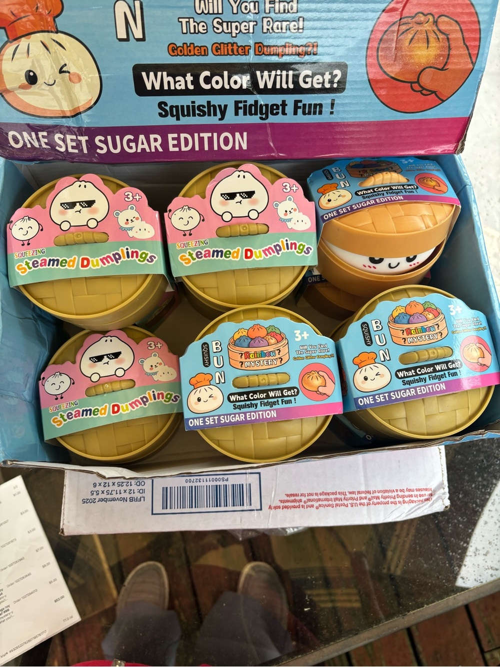 Steamed Dumplings Squishy Fidget Toy - Random Colors $12 each